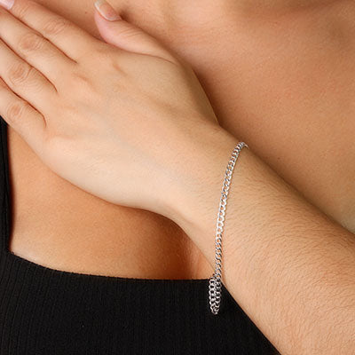 Pulseira de Prata em Elos - 58935