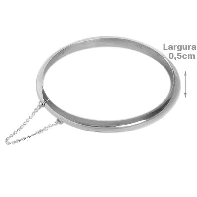 Bracelete de Prata Liso - 58969