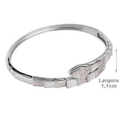Bracelete de Prata Serpente - 59081