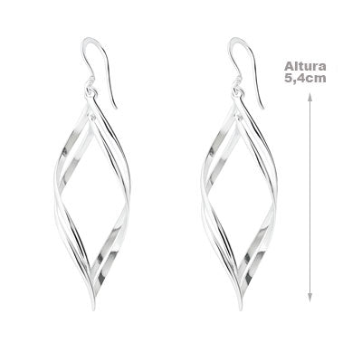 Brinco de Prata Liso - 59083