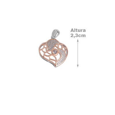 Pingente de Prata com Zircônias