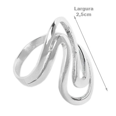 Anel de Prata Vazado - 59167 - soprata