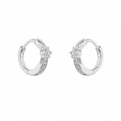 Argola de Prata com Zircônias - 59218