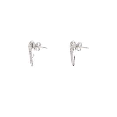 Brinco de Prata Asa com Zircônias - 59247