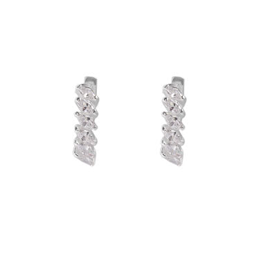 Argola de Prata com Zircônias