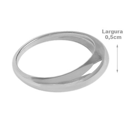 Anel de Prata Liso - 59444