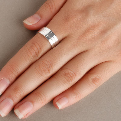 Anel de Prata Cruz - 59447 - soprata