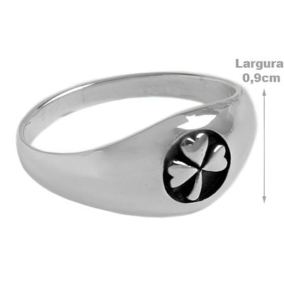 Anel de Prata Trevo - 59467