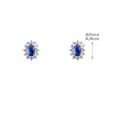 Brinco de Prata com Zircônia - 59636