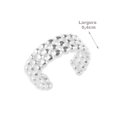 Piercing de Prata Pressão Para Orelha - 60203