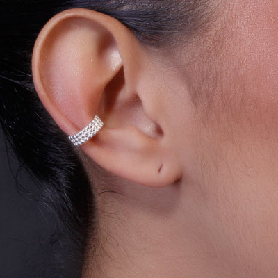 Piercing de Prata Pressão Para Orelha - 60203