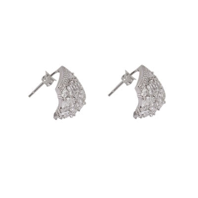 Brinco de Prata com Zircônias - 60451