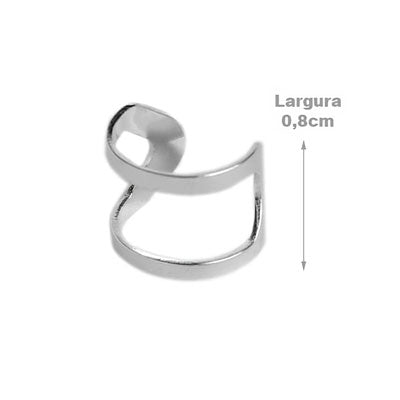 Piercing de Prata Pressão para Orelha - 60461