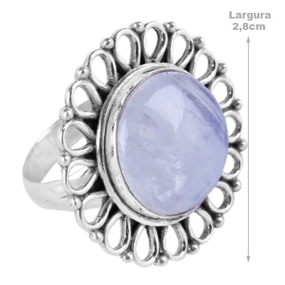 Anel de Prata com Pedra da Lua - 60584