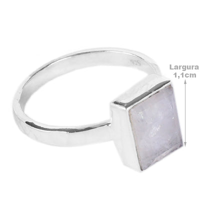 Anel de Prata com Pedra da Lua - 60624