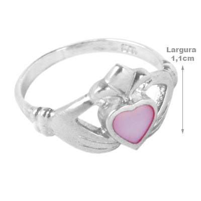 Anel de Prata Claddagh - 60707