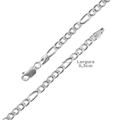 Corrente de Prata em Elos - 60876