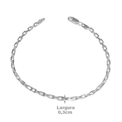 Pulseira de Prata Elo - 60899