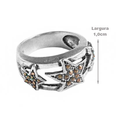 Anel de prata com Marcassita- 61526