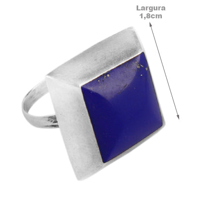 Anel de Prata com Lápis Lázuli - 61858