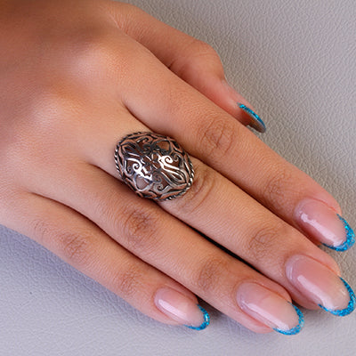 Anel de Prata Flor - 62133 - soprata