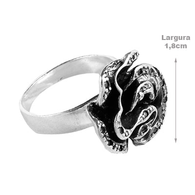 Anel de Prata Flor - 62144 - soprata