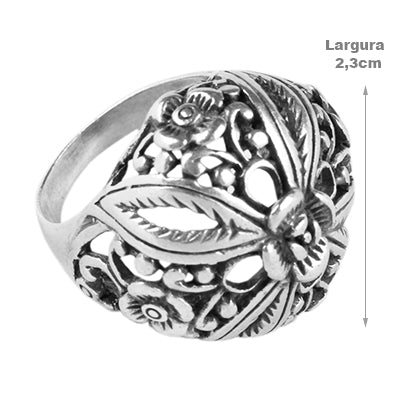 Anel de Prata Flor - 62150 - soprata