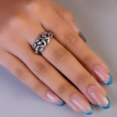 Anel de Prata Uva - 62158