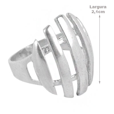 Anel de Prata Vazado - 62199 - soprata