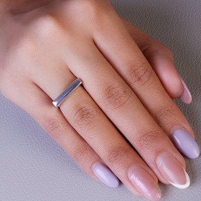 Anel de Prata com Placa - 62203