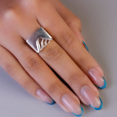 Anel de Prata Vazado - 62208 - soprata