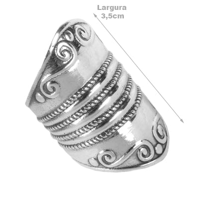 Anel de prata Trabalhado- 62255