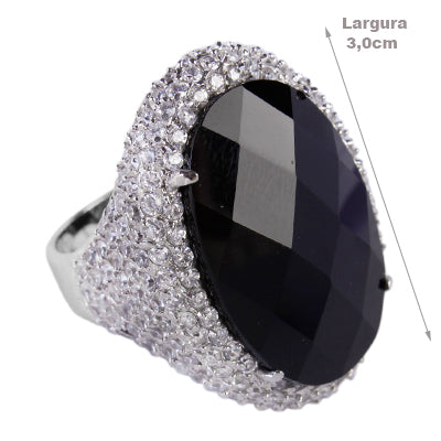 Anel de Prata com Zircônia- 62288