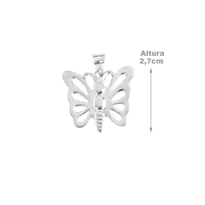 Pingente de Prata Borboleta - 62541