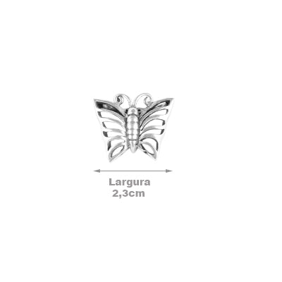 Pingente de Prata Borboleta - 62544