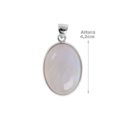 Pingente de Prata com Pedra da Lua- 62955
