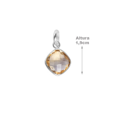 Pingente de Prata com Citrino - 63103