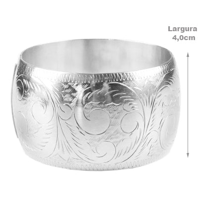 Bracelete de Prata trabalhado- 63189