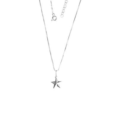 Gargantilha de Prata com Estrela - 63293
