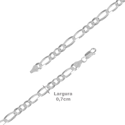 Corrente de Prata Elo - 63308