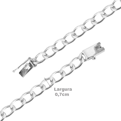 Corrente de Prata com Elo - 63317