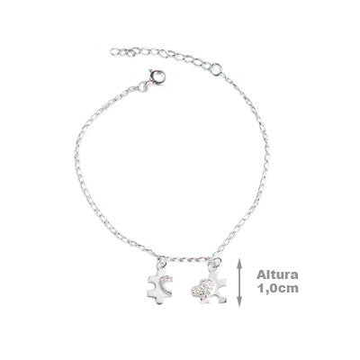 Pulseira de Prata Quebra-Cabeça - 63677