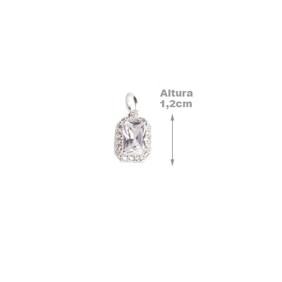 Pingente de Prata com Zircônia - 63734