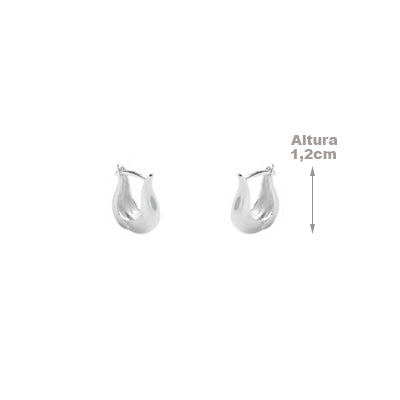 Argola de Prata Lisa - 63745