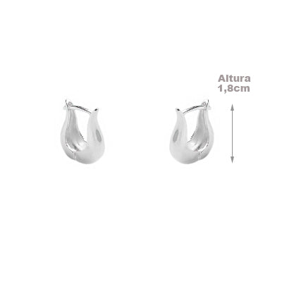 Argola de Prata Lisa - 63747