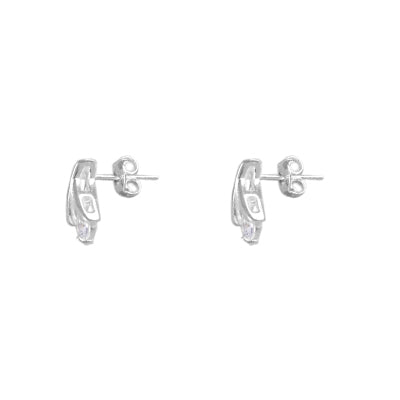 Brinco de Prata com Zircônias - 63805
