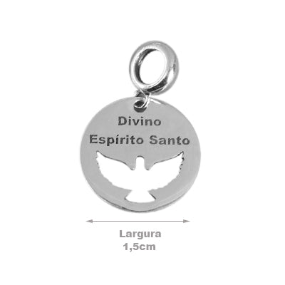 Berloque de Prata Espirito Santo - 63851
