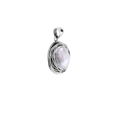 Pingente de Prata com Pérola - 64014