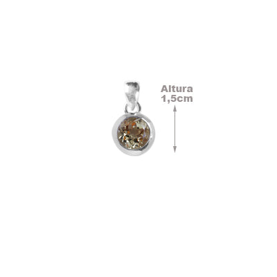 Pingente de Prata com Citrino - 64210