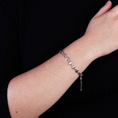 Pulseira de Prata Lua - 64463